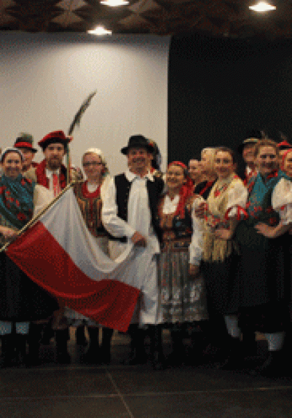 Zespół Pieśni i Tańca z Chorwacji w Mogilanach.