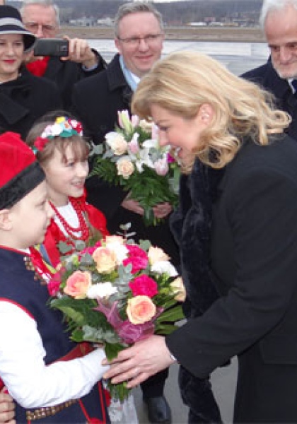 Powitanie prezydent Chorwacji
