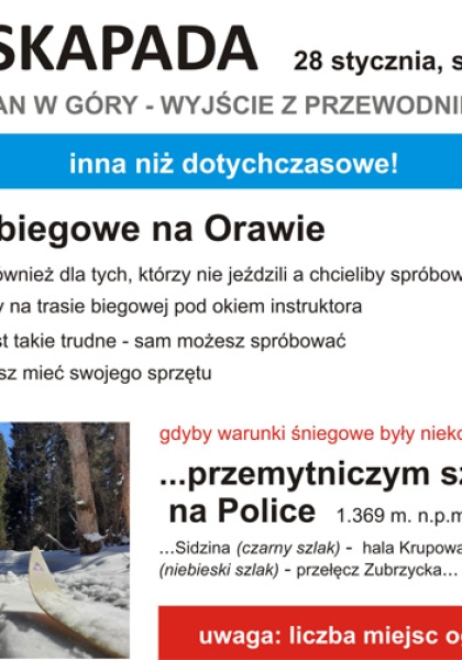 3. ESKAPADA z Mogilan w góry - wyjście z przewodnikiem