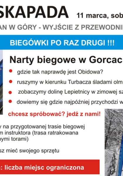 4. ESKAPADA z Mogilan w góry - wyjście z przewodnikiem