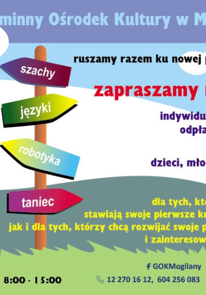 OFERTA ZAJĘĆ NA ROK KULTURALNO - OŚWIATOWY 2023/24
